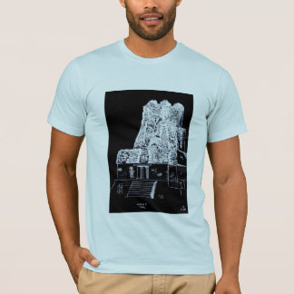 Tikal T-shirt w. text: TEMPEL II TIKAL, 4-1-80 JF.