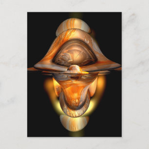 Tiki Abstract Postcard