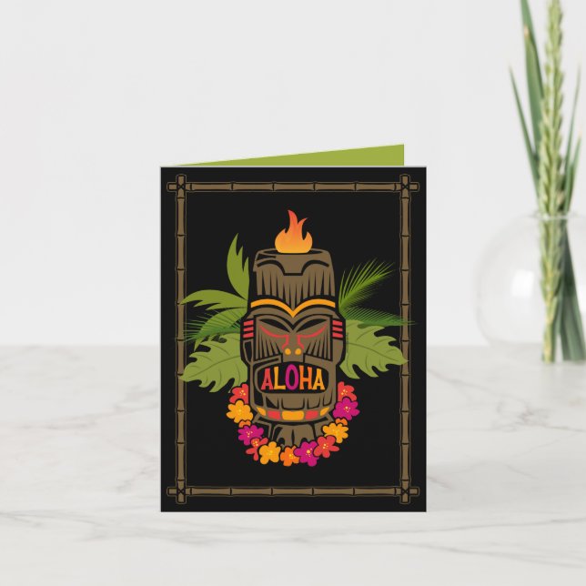 Tiki Aloha Card (Front)