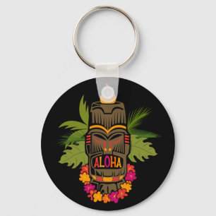 Tiki Aloha Key Ring