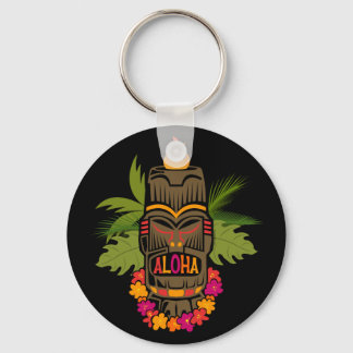 Tiki Aloha Key Ring