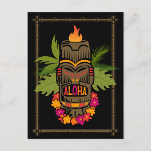 Tiki Aloha Postcard