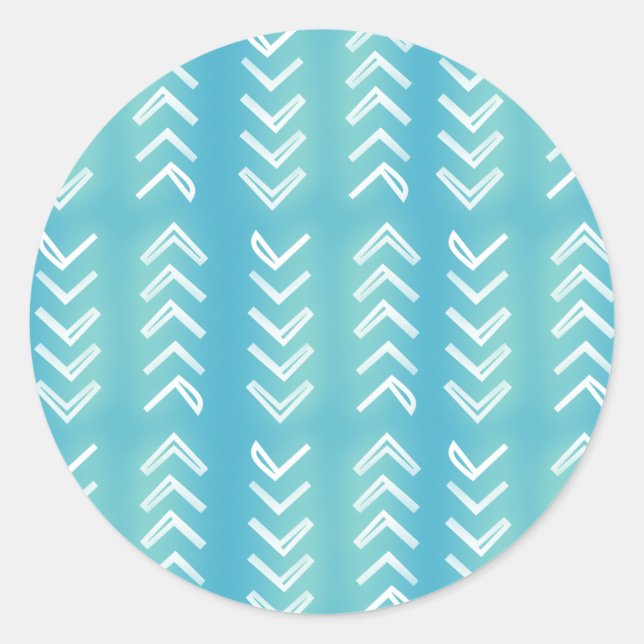 Tiki Arrow Round Stickers (Front)