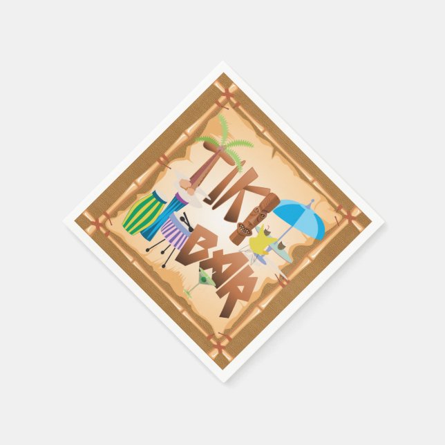 Tiki Bar Napkin (Corner)