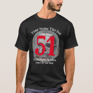 Tiki Bar number name city state slogan 2039 T-Shirt