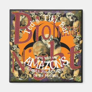 Tiki Bar Party with the Amazons on the Mudflats HG Magnet