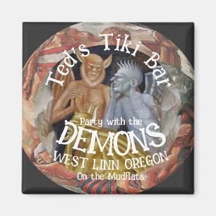 Tiki Bar Party with the Demons on the Mudflats Magnet