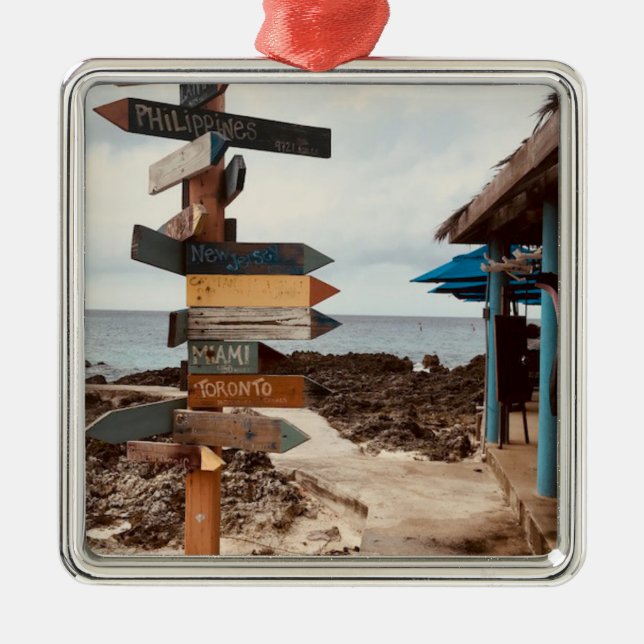 "Tiki Bar" Photography Ornament (Front)