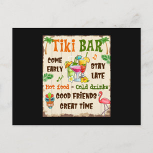 Tiki Bar Postcard