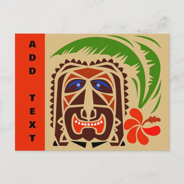 Tiki Bar, Postcard (Front)