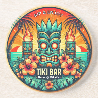 Tiki Bar Sandstone Coaster 
