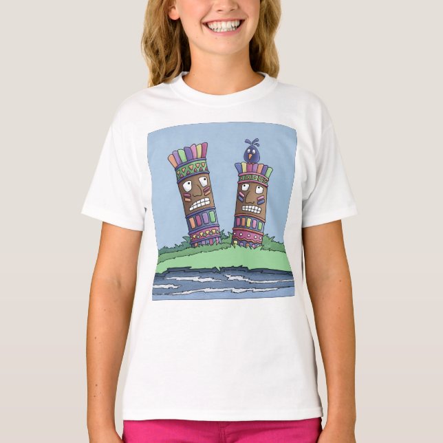 Tiki Bird Plum T-Shirt (Front)