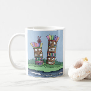 Tiki Bird Rosebud Coffee Mug