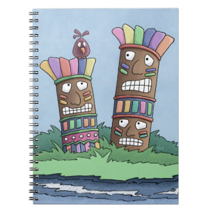 Tiki Bird Rosebud  Notebook