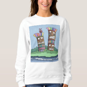 Tiki Bird Rosebud     Sweatshirt