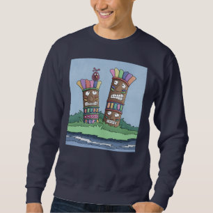 Tiki Bird Rosebud     Sweatshirt