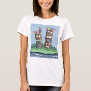 Tiki Bird Rosebud     T-Shirt
