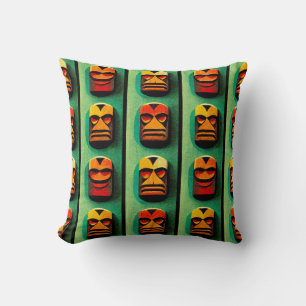Tiki Buttons Cushion