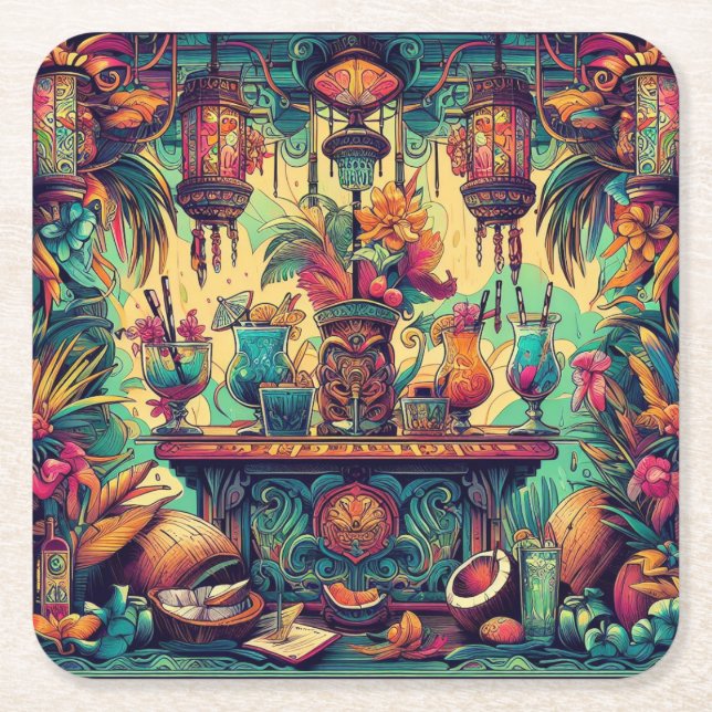 Tiki Culture Beverage Coaster 07 (Front)