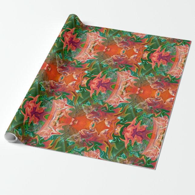 Tiki Garden..... Wrapping Paper (Unrolled)