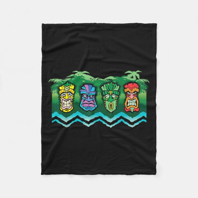 Tiki Guardians Fleece Blanket (Front)