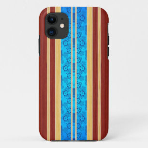 Tiki Hawiian Faux Wood Surfboard Case-Mate iPhone Case