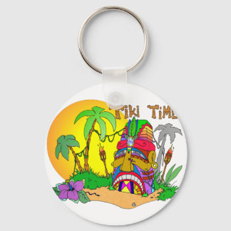 TIKI Island TIME Key Ring