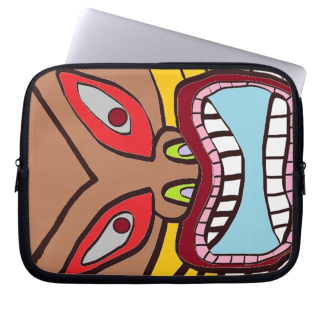 Tiki Laptop Sleeve (Front)