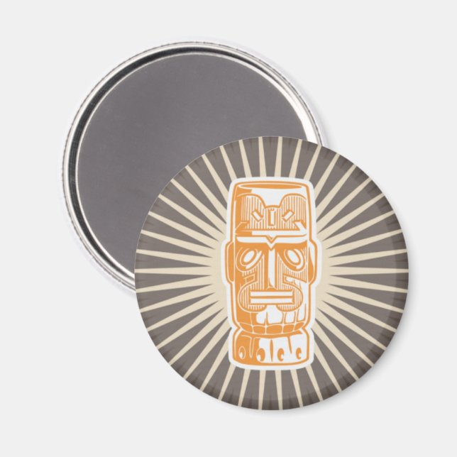 Tiki Man Orange Magnet (Front/Back)