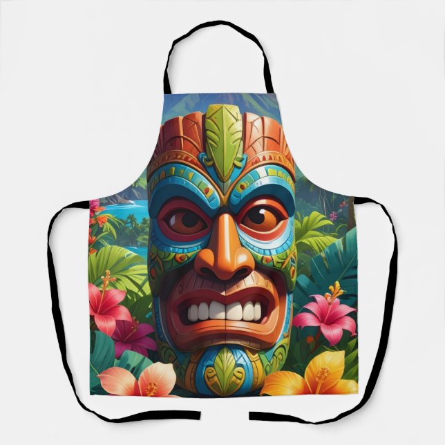 Tiki Mask Apron (Front)