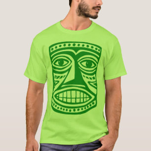 Tiki Mask III - Green T-Shirt