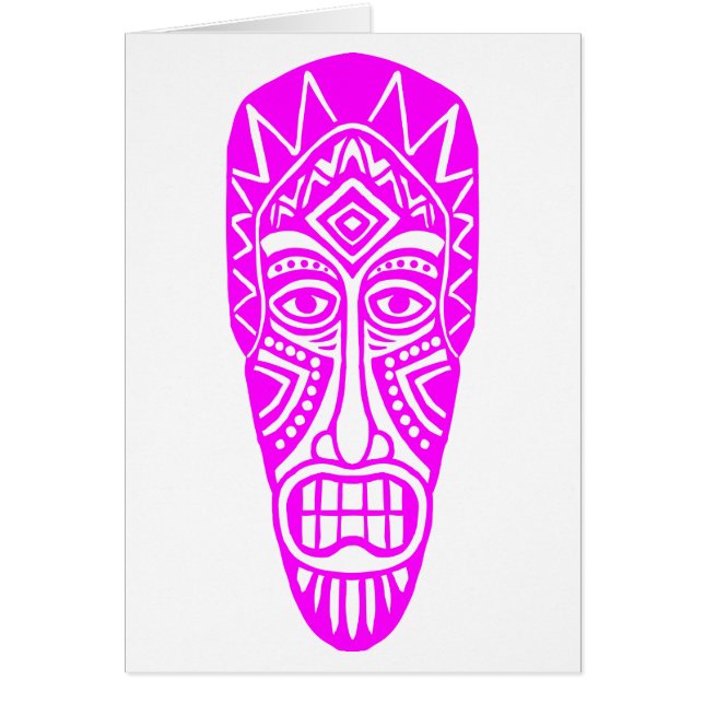 Tiki Mask - Magenta (Front)