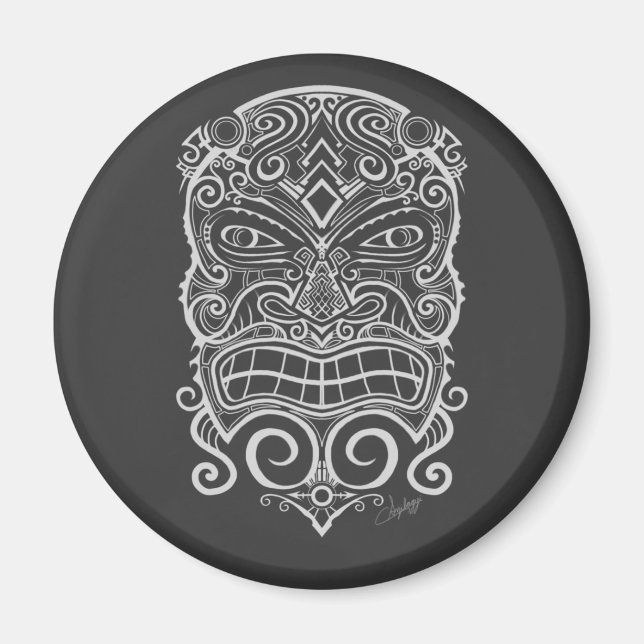 Tiki Mask Magnet (Front)