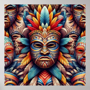 tiki mask poster