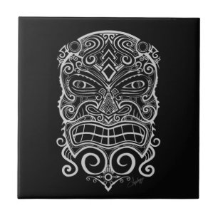 Tiki Mask Tile
