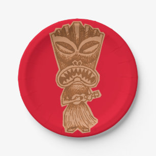 Tiki Paper Plate