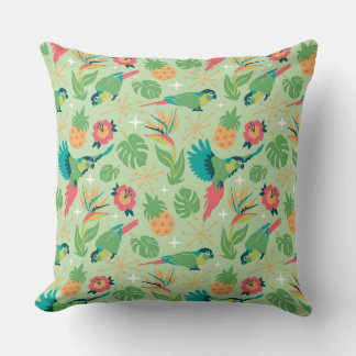 Tiki Parrot Pillow