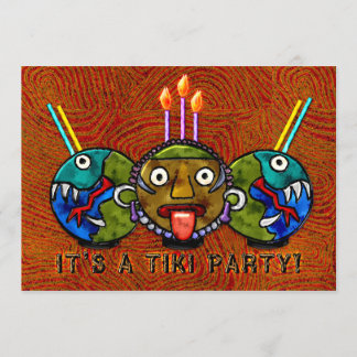 Tiki Party (2-Sided Invitation) Invitation