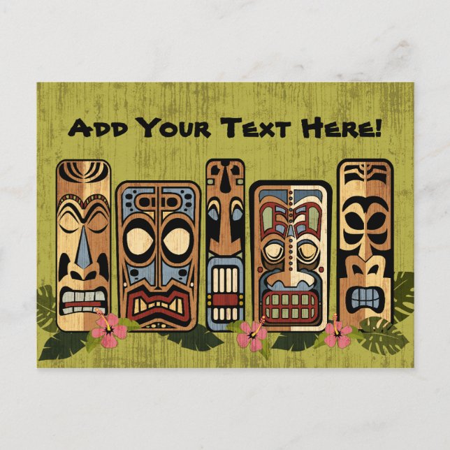 Tiki Party Postcard (Front)