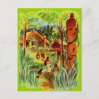 TIKI PARTY Tropical Hawaiian Natives INVITATION