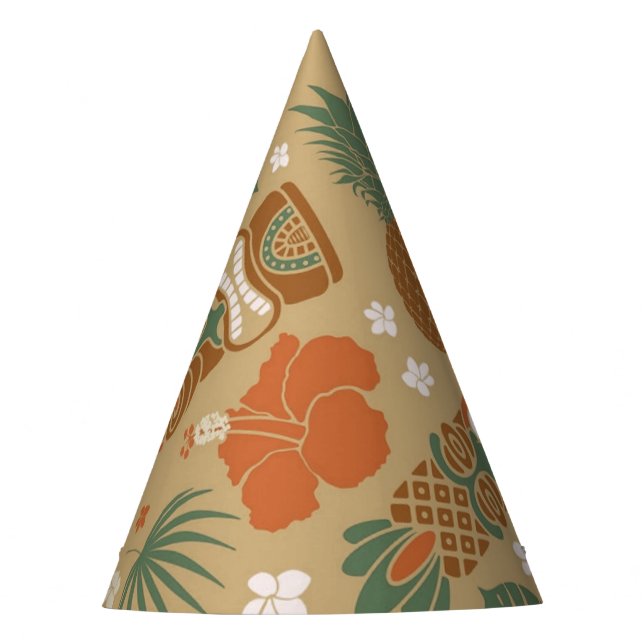 Tiki Party Tropical Luau Hat (Front)