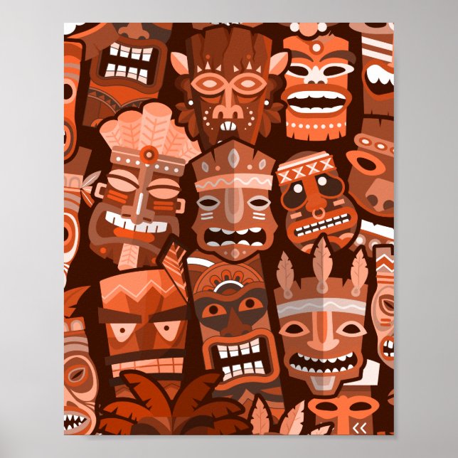 TIKI Pattern 2 Poster (Front)