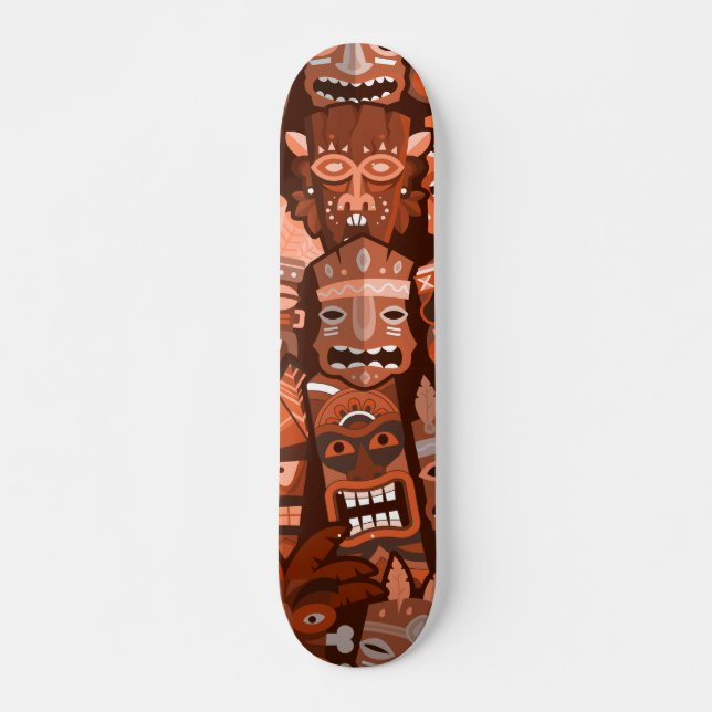 TIKI Pattern 2 Skateboard (Front)