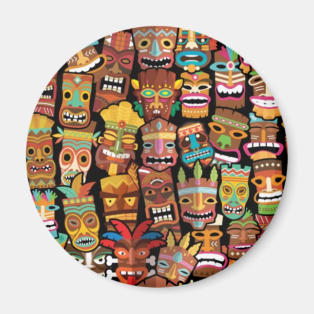 TIKI Pattern 4 Magnet (Front)