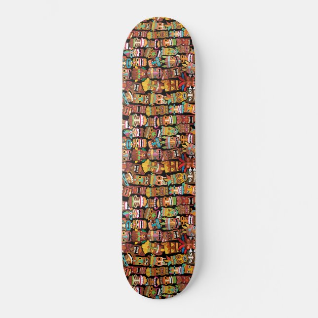 TIKI Pattern 4 Skateboard (Front)