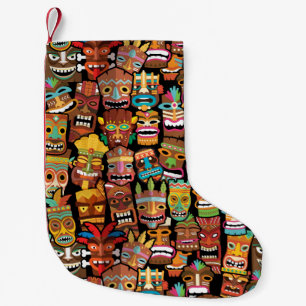 TIKI Pattern 4 Small Christmas Stocking