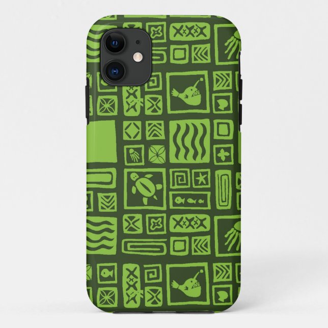 Tiki Pattern Case-Mate iPhone Case (Back)