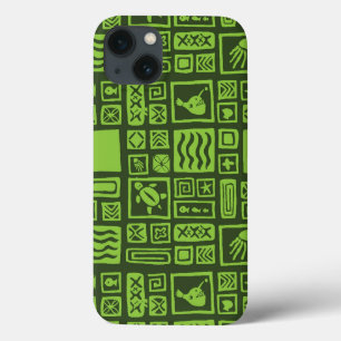 Tiki Pattern iPhone 13 Case