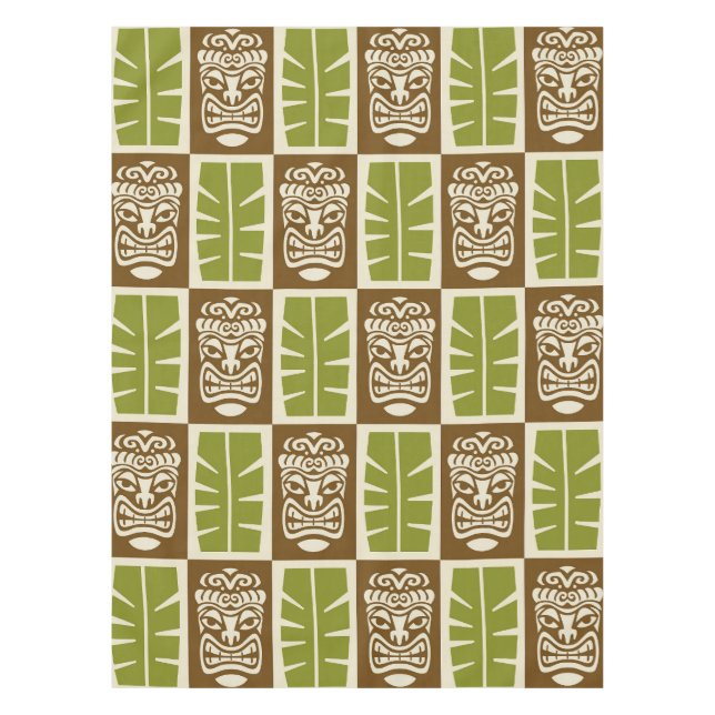 Tiki Pattern Tablecloth (Front)