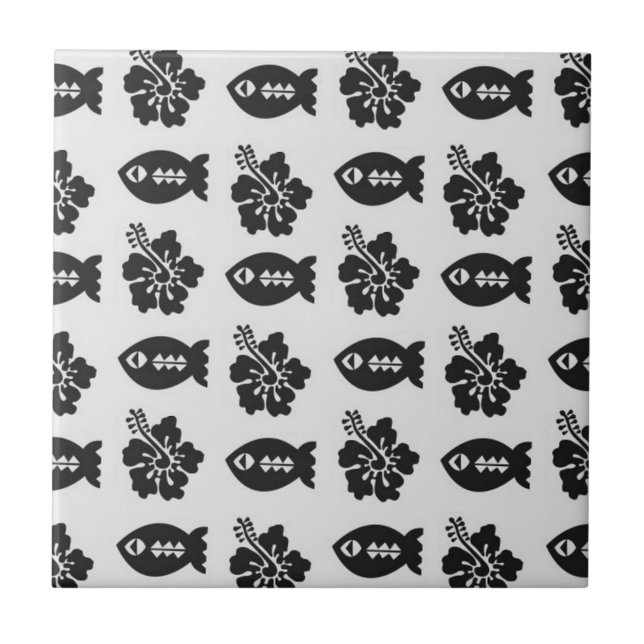 Tiki Pattern Tile (Front)